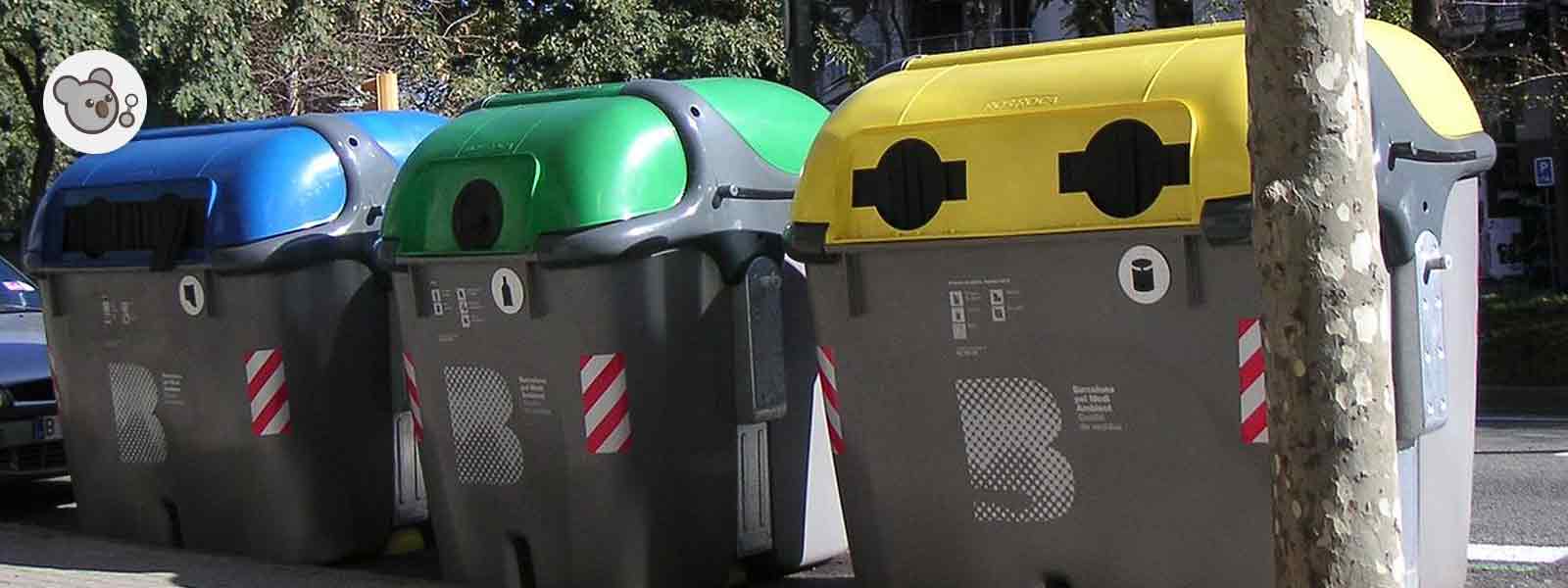 Contenedores de reciclaje: tipos, colores y significado
